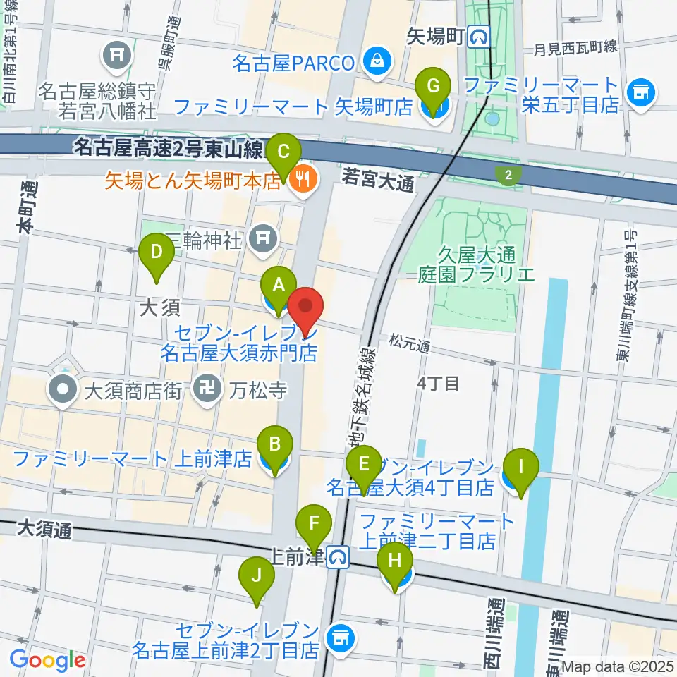 BIGBOSS名古屋周辺のコンビニエンスストア一覧地図