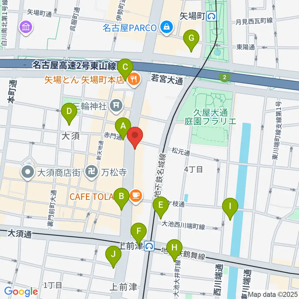 BIGBOSS名古屋周辺のコンビニエンスストア一覧地図