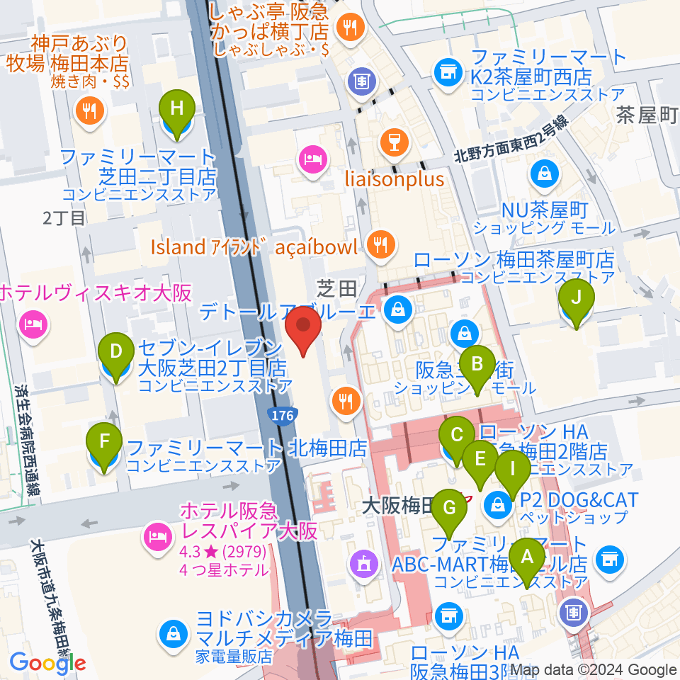 ESPカスタムショップ周辺のコンビニエンスストア一覧地図