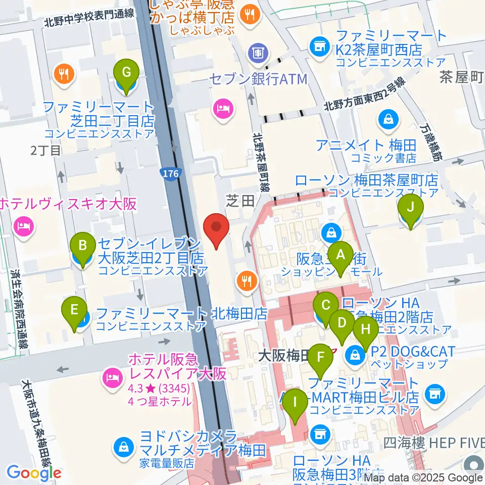 ESPカスタムショップ周辺のコンビニエンスストア一覧地図