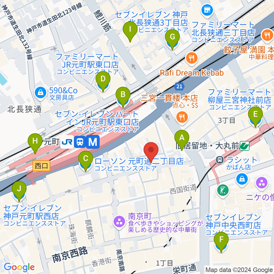 TONE BLUE周辺のコンビニエンスストア一覧地図