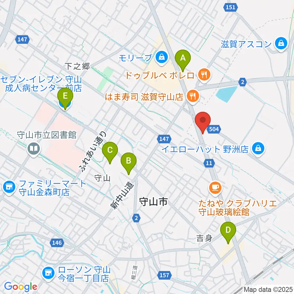 青い鳥音楽学園周辺のコンビニエンスストア一覧地図