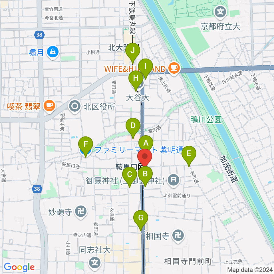 一木楽器周辺のコンビニエンスストア一覧地図