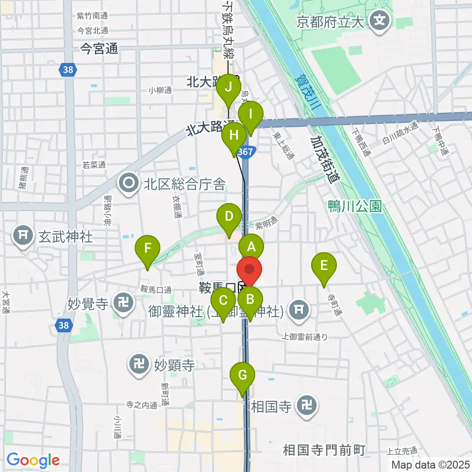一木楽器周辺のコンビニエンスストア一覧地図