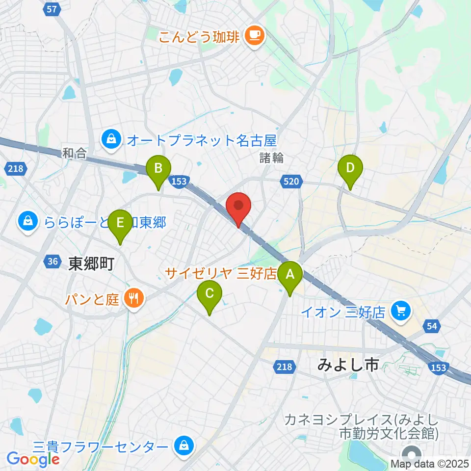 S.ホール レ・マーニ周辺のコンビニエンスストア一覧地図