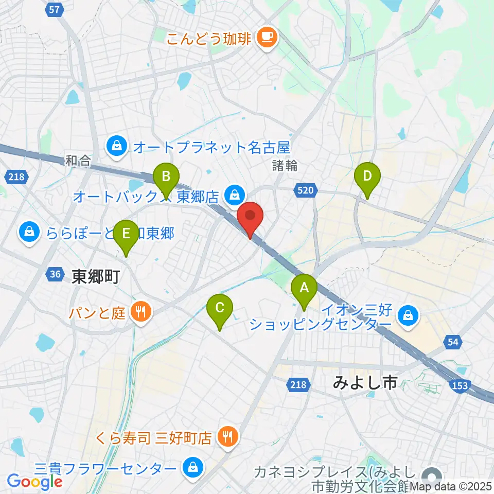 S.ホール レ・マーニ周辺のコンビニエンスストア一覧地図