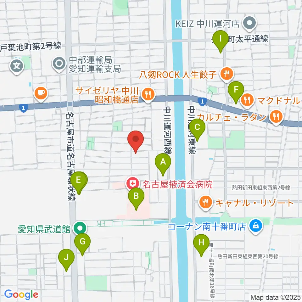 楽器買取センターDOREMI周辺のコンビニエンスストア一覧地図