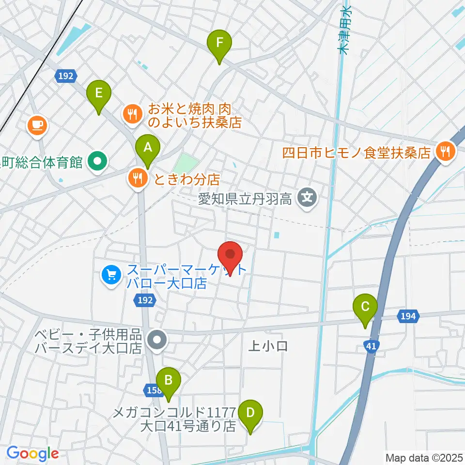 たかはし音楽学院周辺のコンビニエンスストア一覧地図