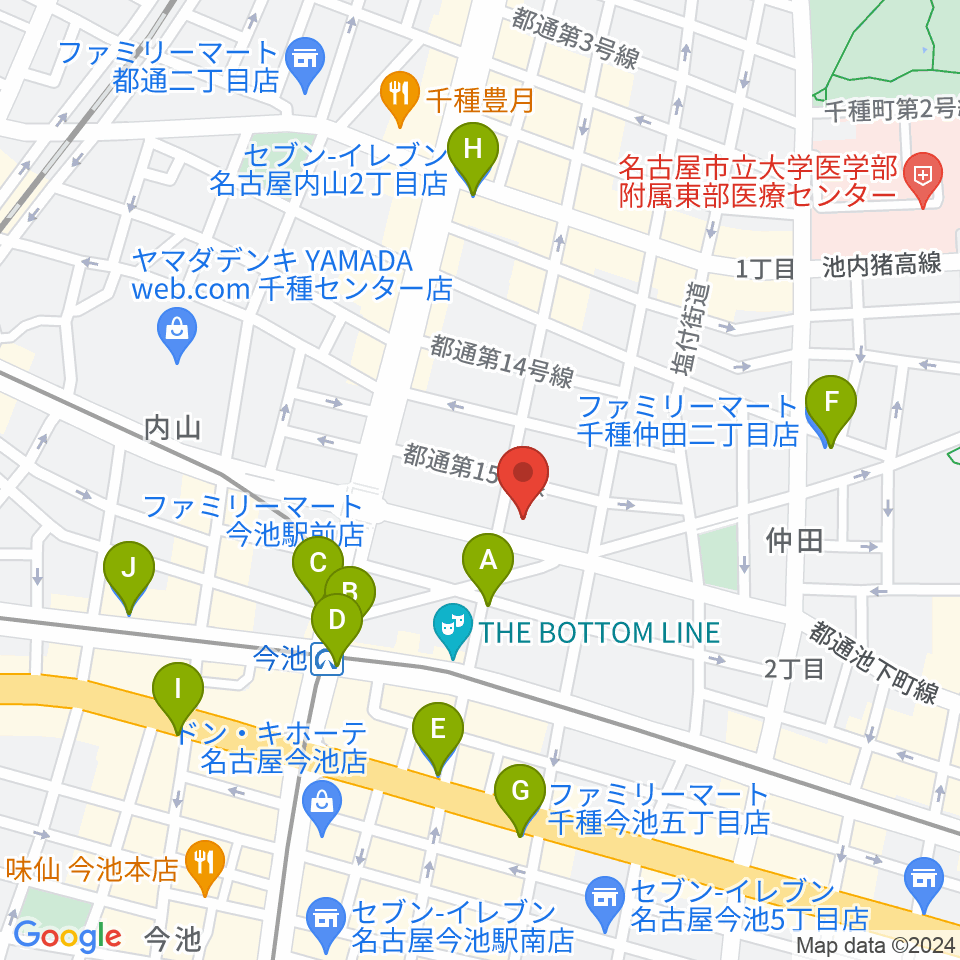 リトミック研究センター愛知･岐阜第一支局周辺のコンビニエンスストア一覧地図
