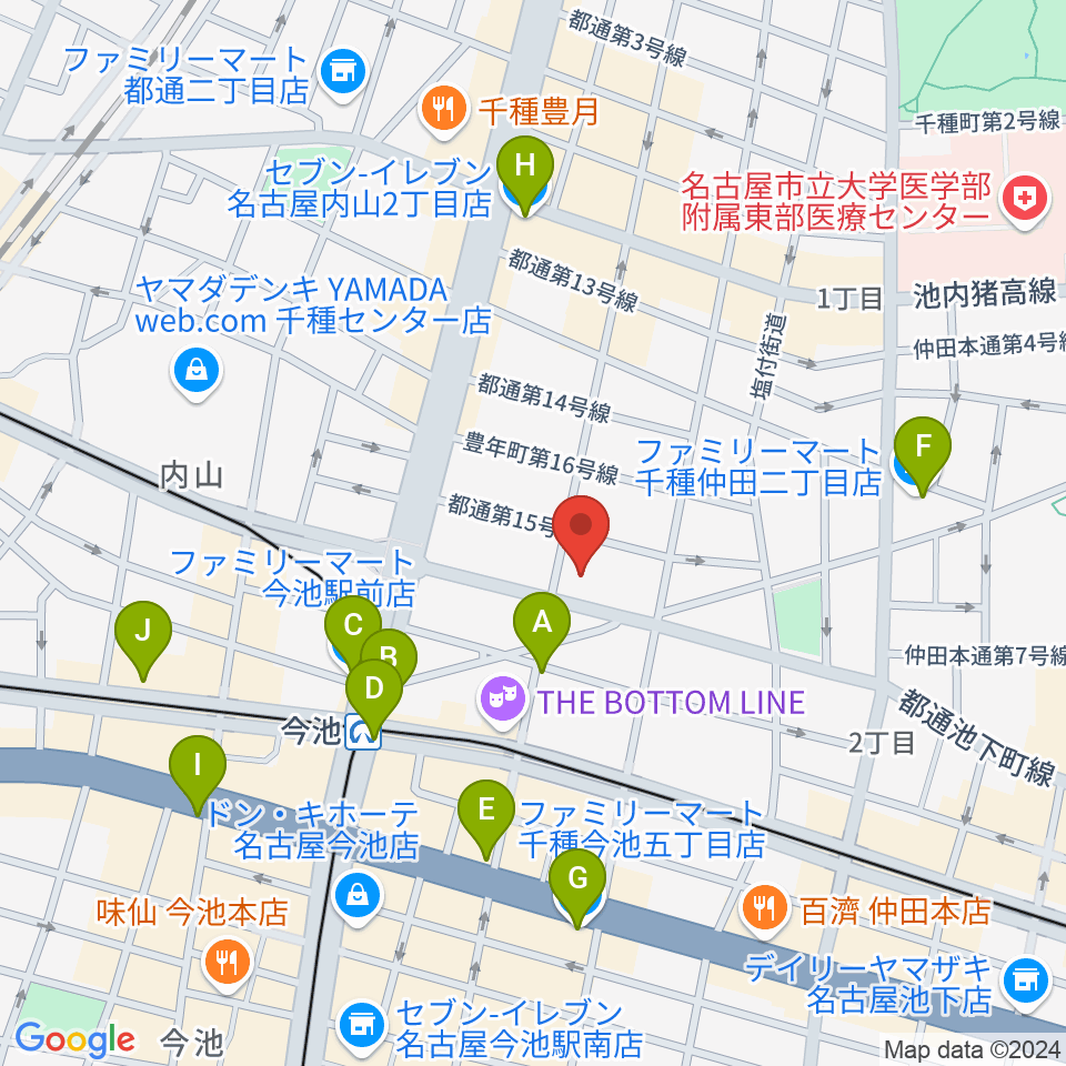 リトミック研究センター愛知･岐阜第一支局周辺のコンビニエンスストア一覧地図