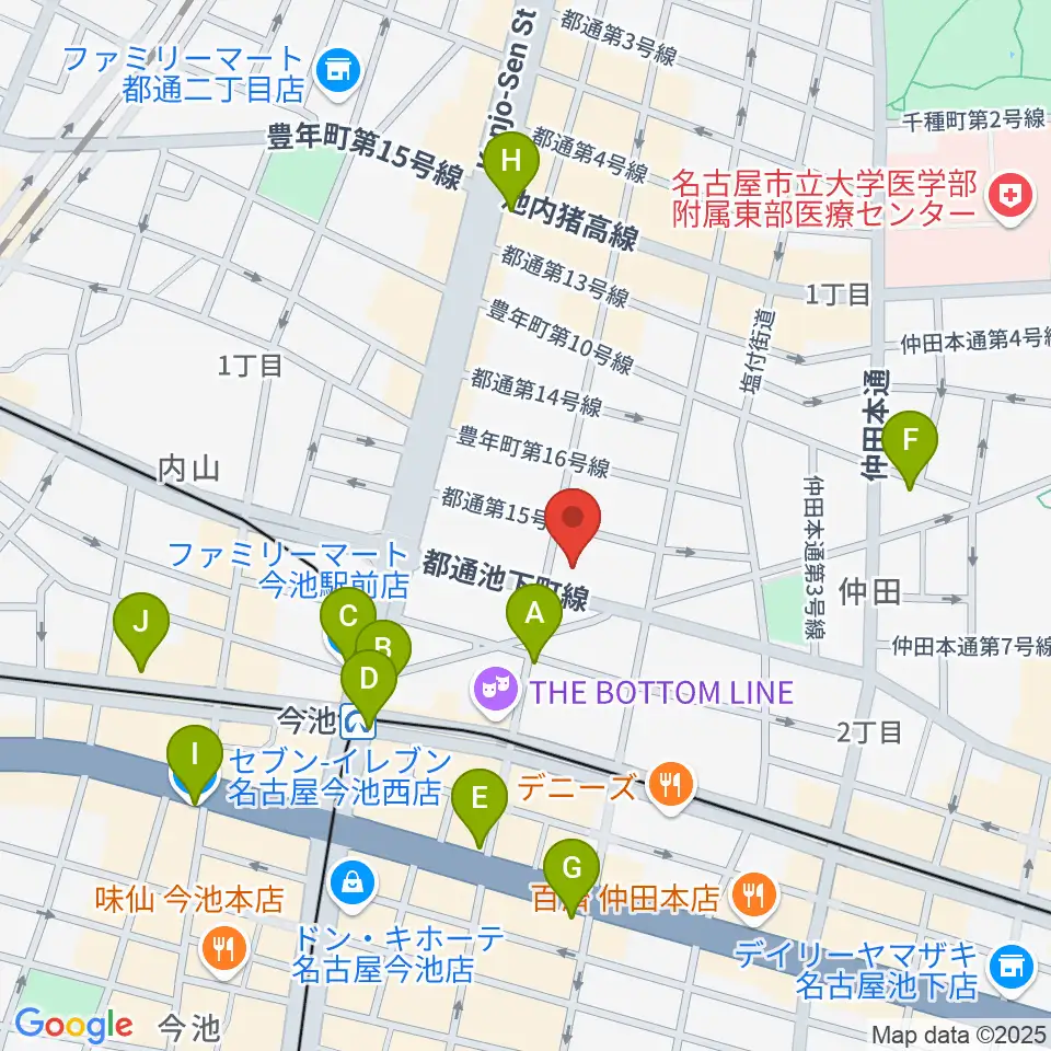 リトミック研究センター愛知・岐阜第一支局周辺のコンビニエンスストア一覧地図