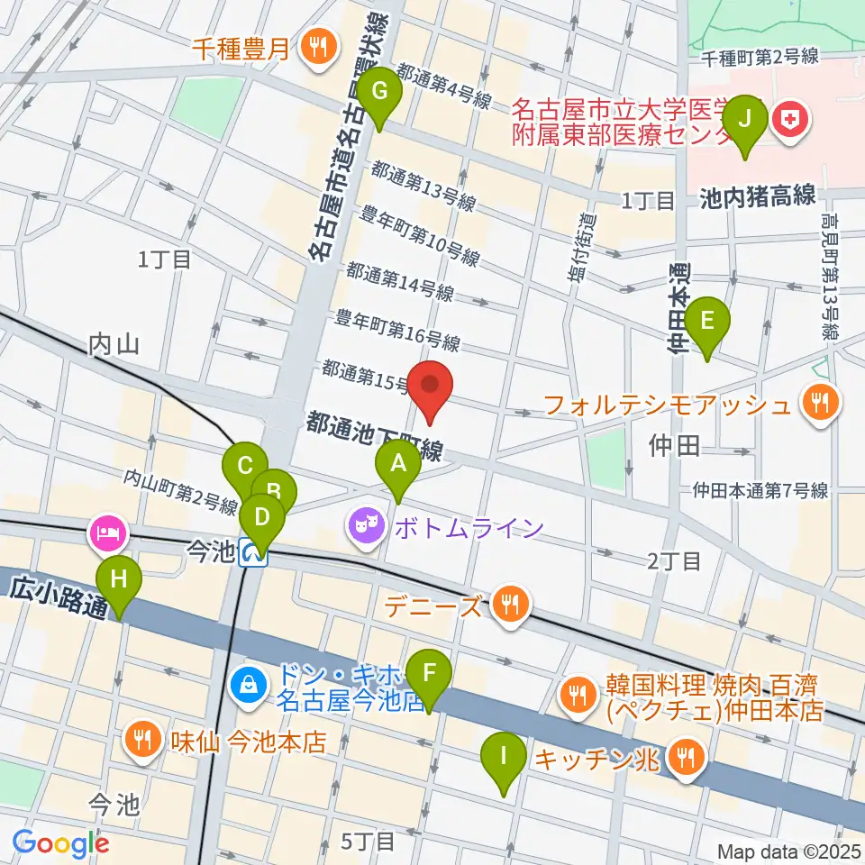 リトミック研究センター 第一支局周辺のコンビニエンスストア一覧地図