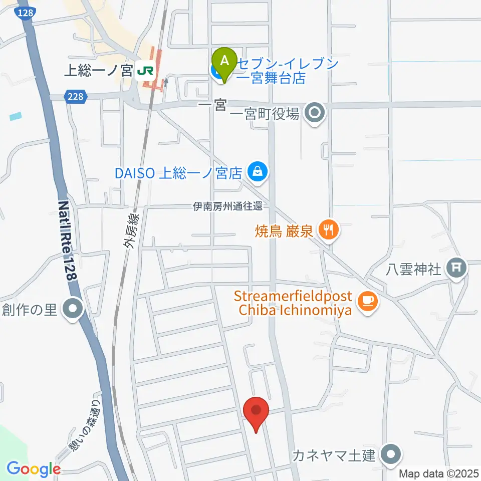 一宮センター ヤマハミュージック周辺のコンビニエンスストア一覧地図