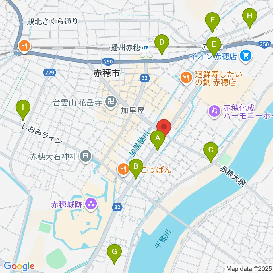 文化堂 赤穂センター周辺のコンビニエンスストア一覧地図