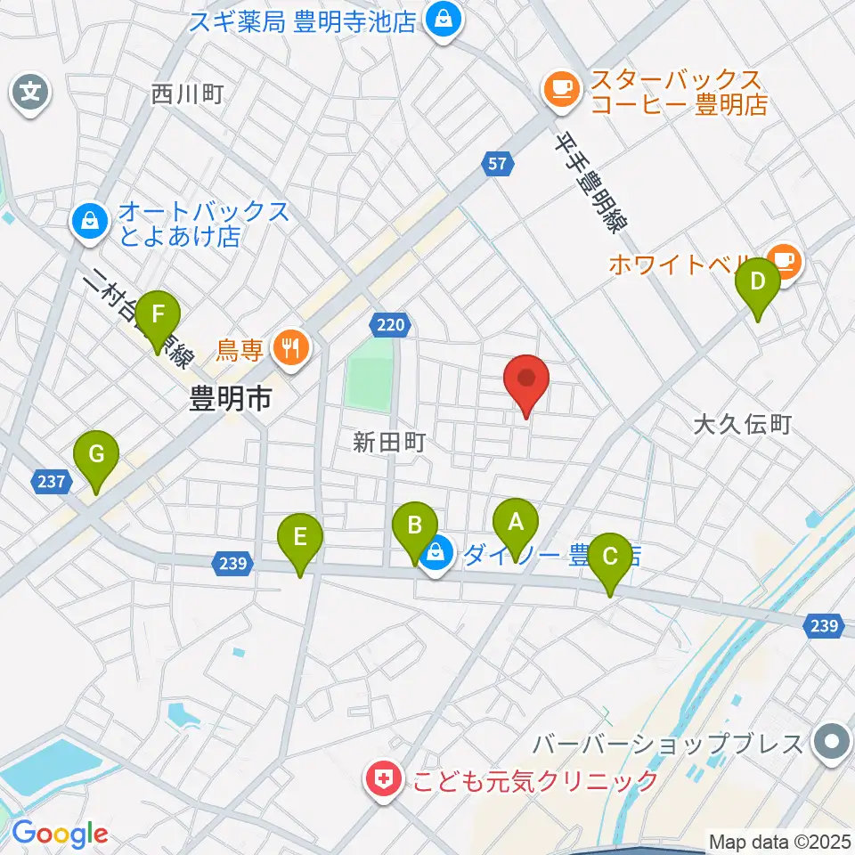 ミズノ弦楽器周辺のコンビニエンスストア一覧地図