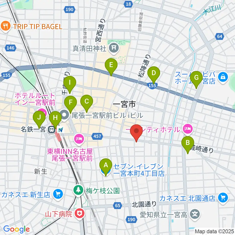 ミュージックポケット周辺のコンビニエンスストア一覧地図