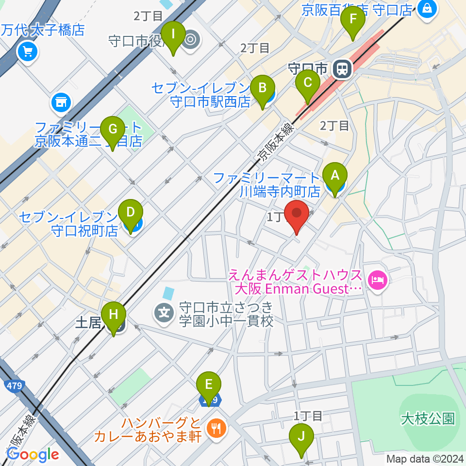 リズミックス音楽教室周辺のコンビニエンスストア一覧地図