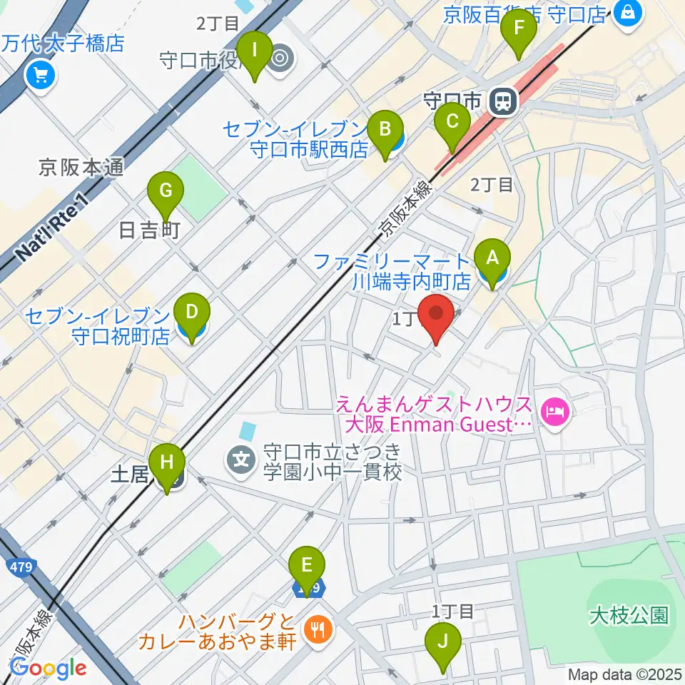リズミックス音楽教室周辺のコンビニエンスストア一覧地図