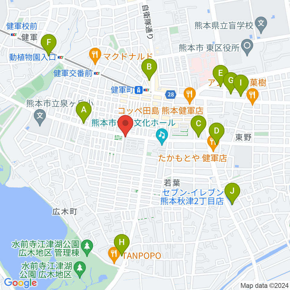 カンタービレホール周辺のコンビニエンスストア一覧地図