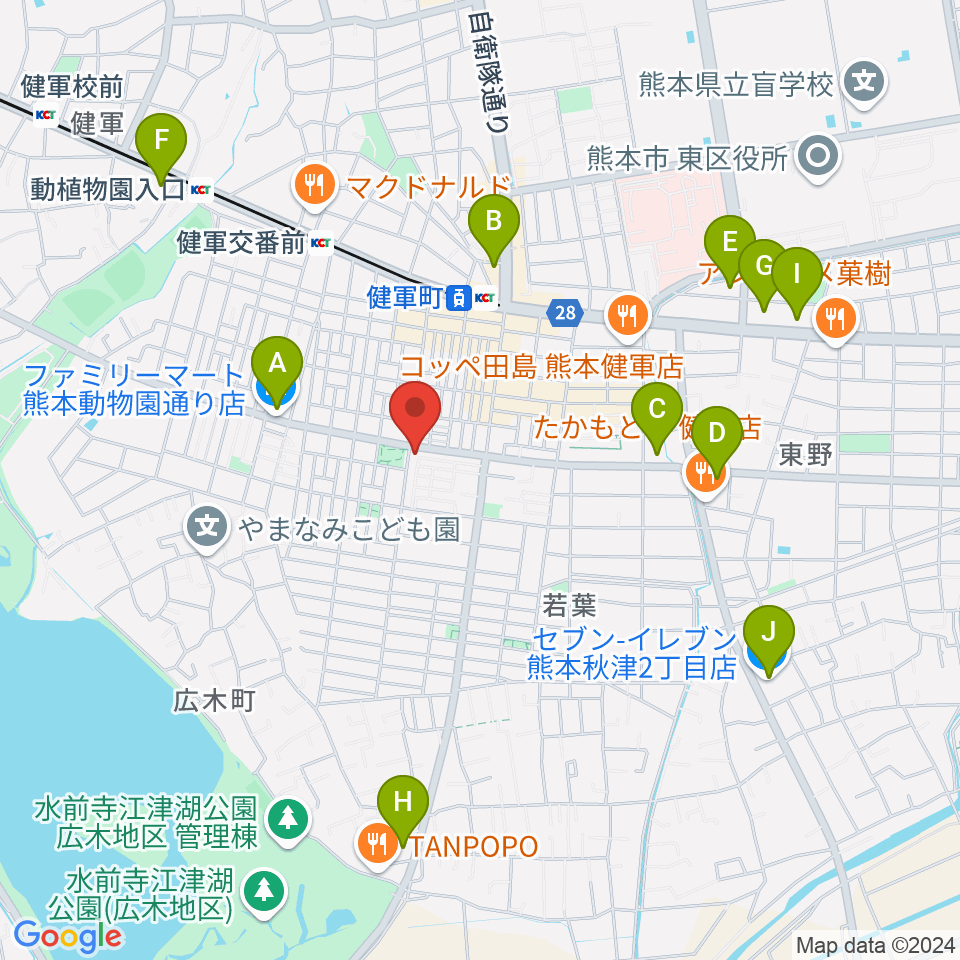 カンタービレホール周辺のコンビニエンスストア一覧地図