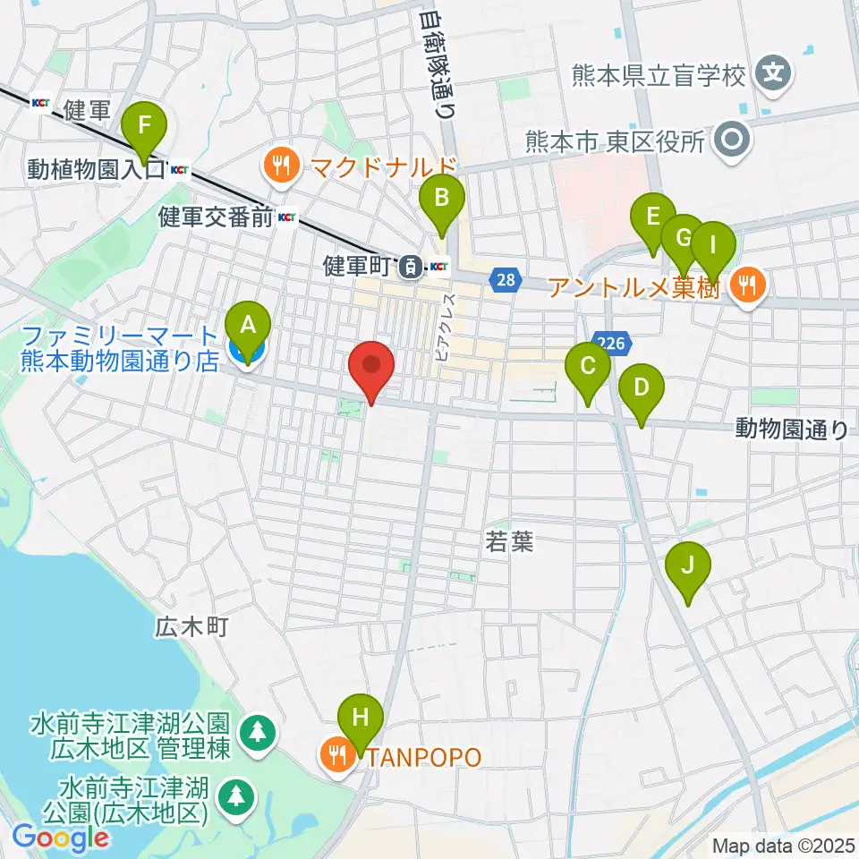 カンタービレホール周辺のコンビニエンスストア一覧地図
