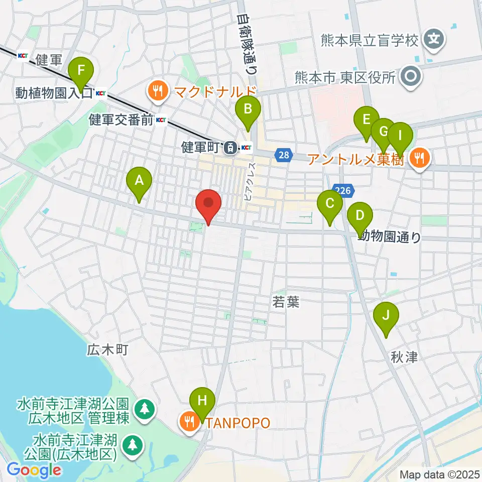 カンタービレホール周辺のコンビニエンスストア一覧地図
