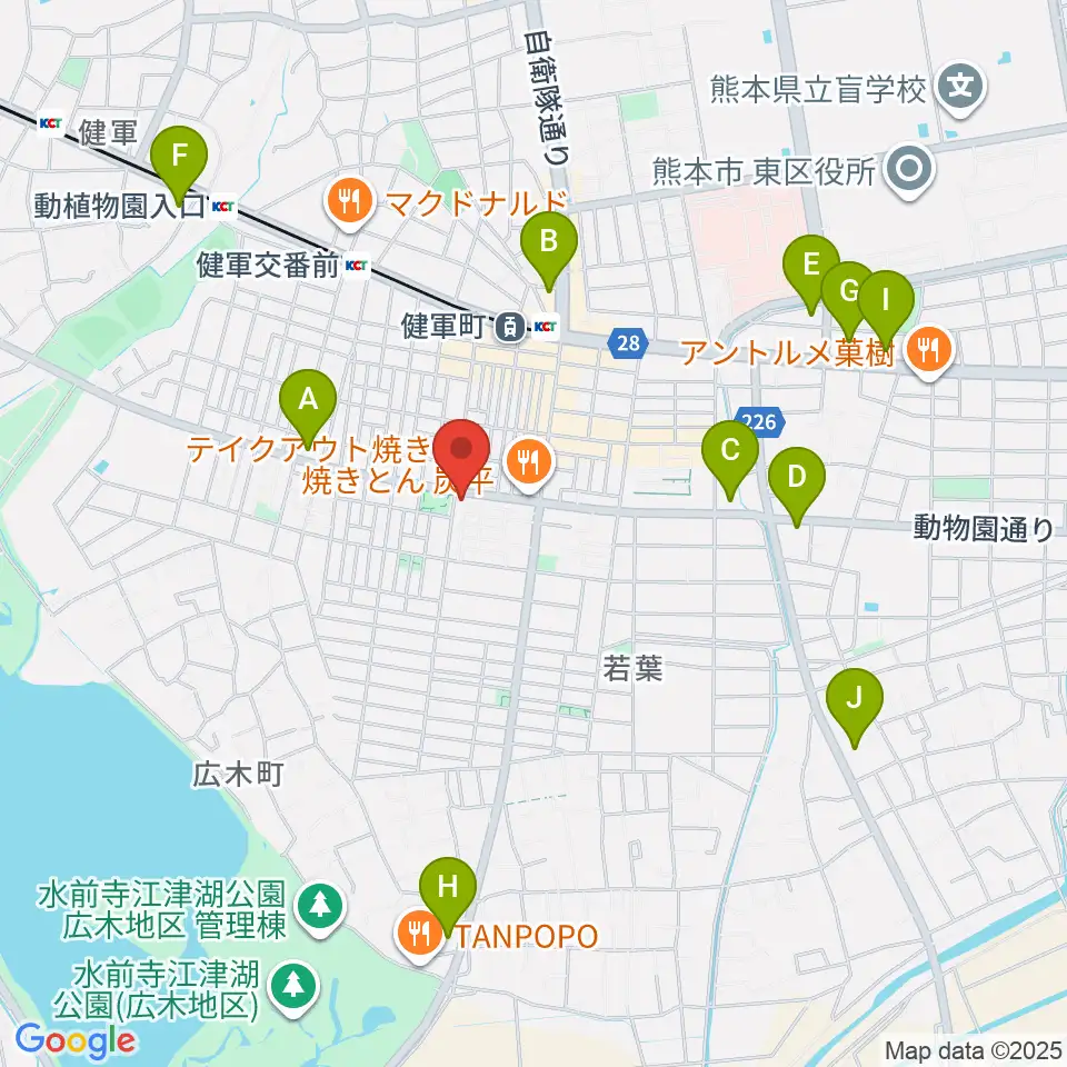 カンタービレホール周辺のコンビニエンスストア一覧地図