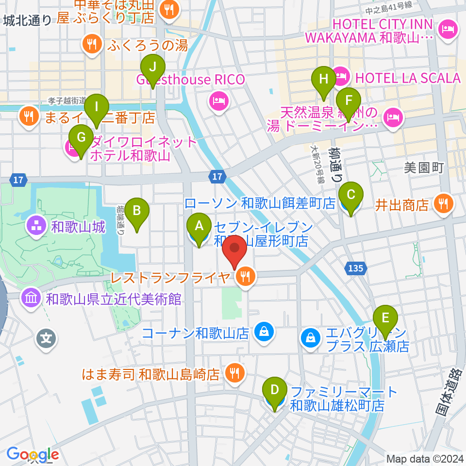 ヤスムラビクトロン周辺のコンビニエンスストア一覧地図