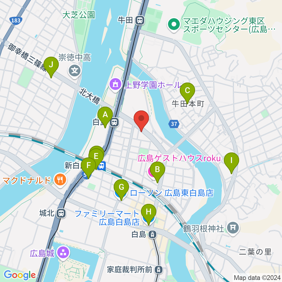 昌和楽器音楽教室周辺のコンビニエンスストア一覧地図