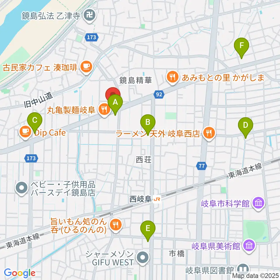 ミュージックハウスフレンズ周辺のコンビニエンスストア一覧地図