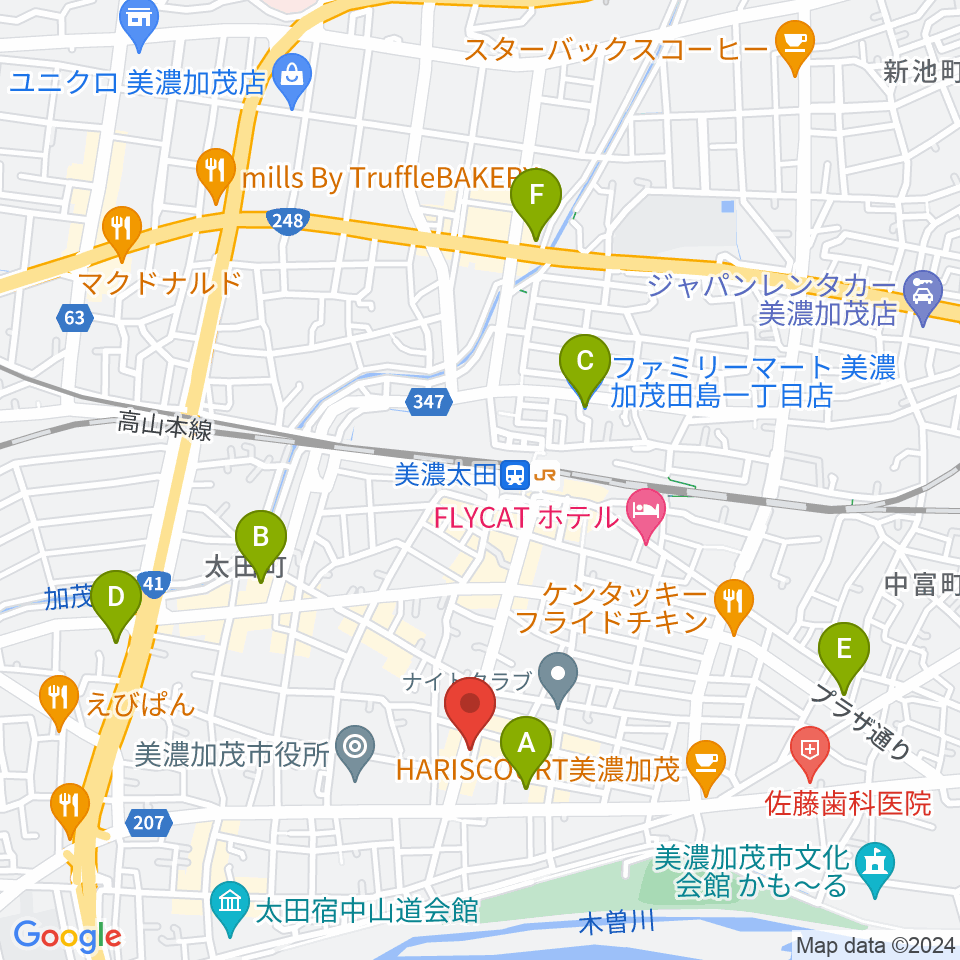 加茂ブラザーミュージックセンター周辺のコンビニエンスストア一覧地図