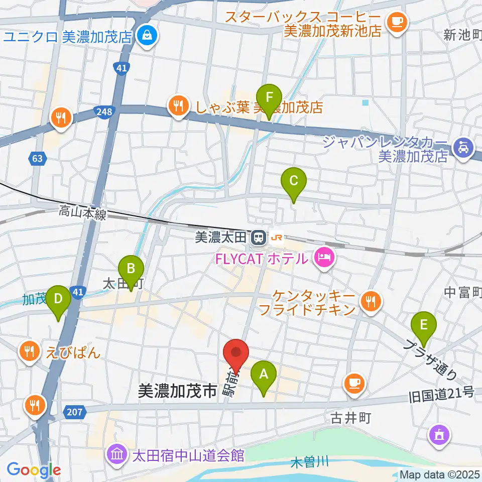 加茂ブラザーミュージックセンター周辺のコンビニエンスストア一覧地図