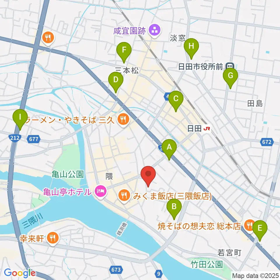 シミズ楽器 音楽教室周辺のコンビニエンスストア一覧地図
