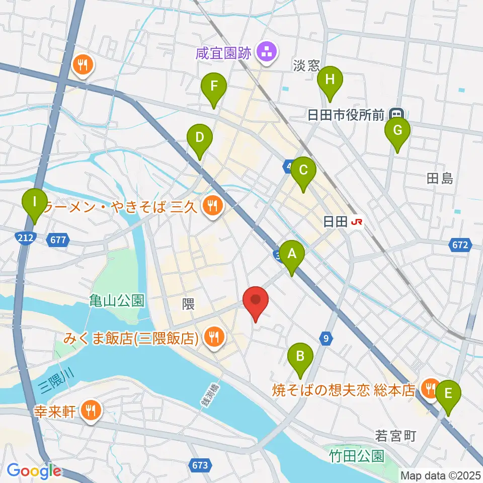 シミズ楽器 音楽教室周辺のコンビニエンスストア一覧地図