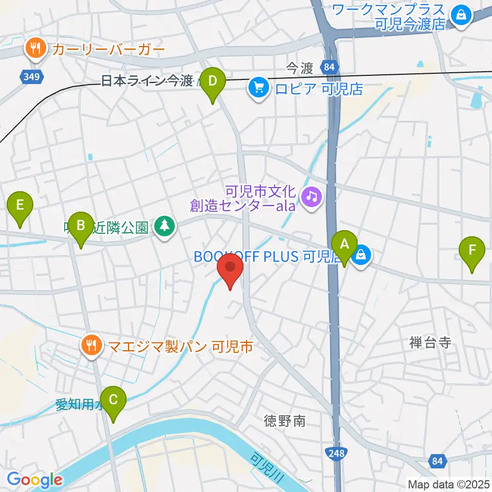 ヤイリギター周辺のコンビニエンスストア一覧地図