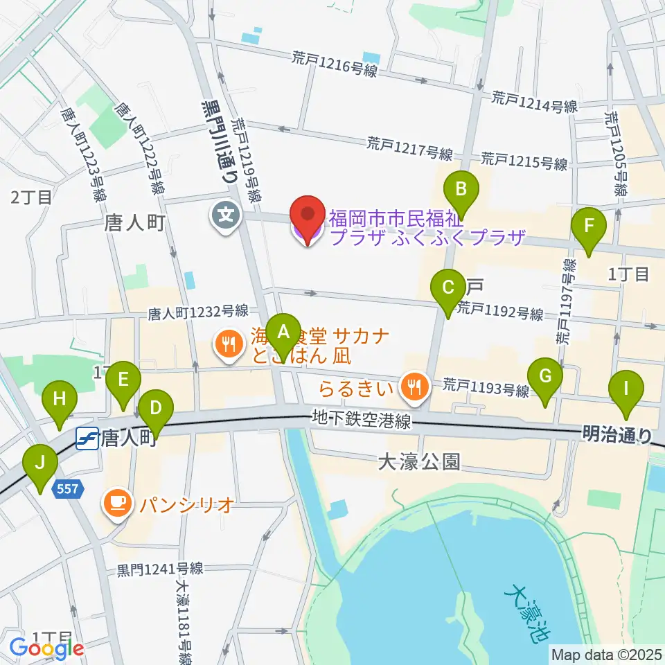 ふくふくプラザ周辺のコンビニエンスストア一覧地図