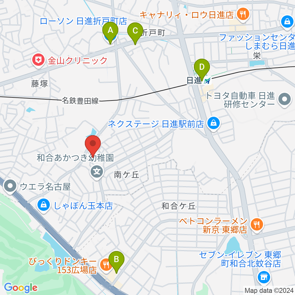 Ｋ＆Ｋミュージック周辺のコンビニエンスストア一覧地図