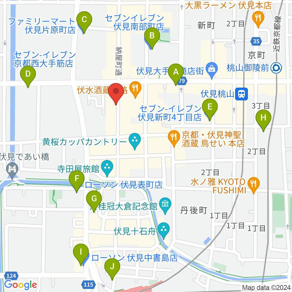 レミューズカフェ周辺のコンビニエンスストア一覧地図