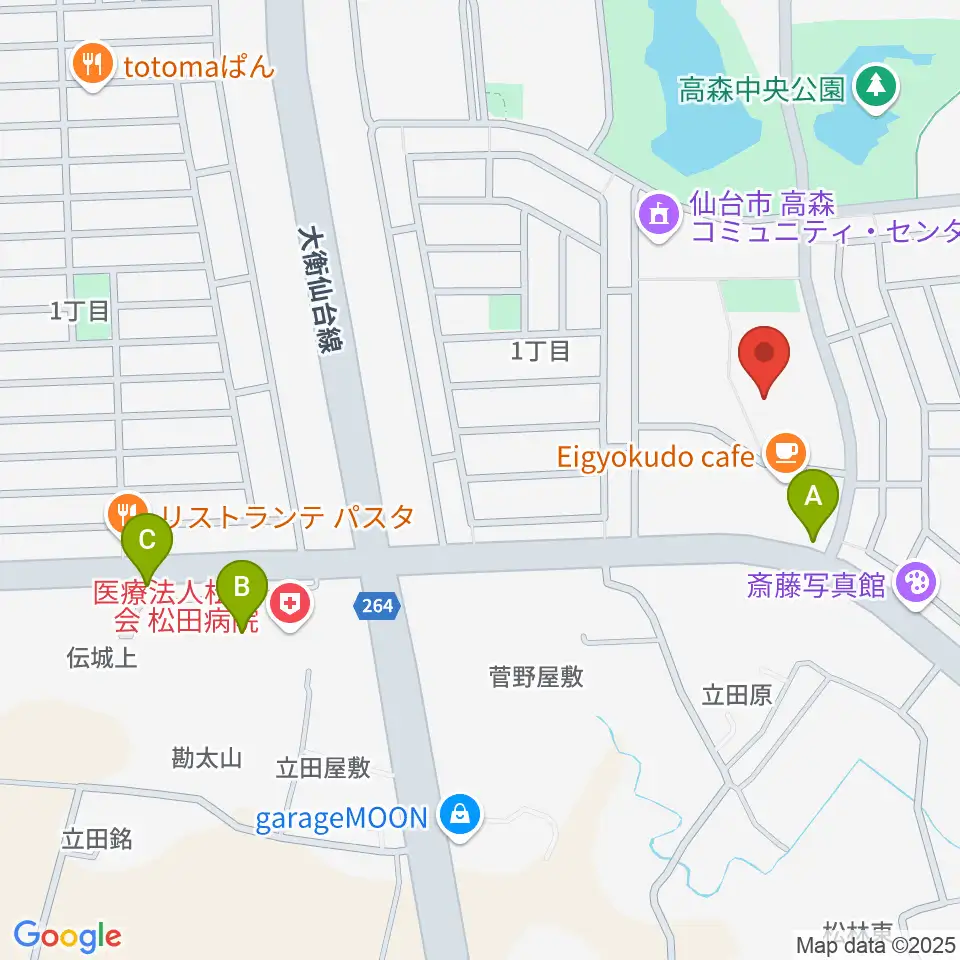 泉パークタウンセンター ヤマハミュージック周辺のコンビニエンスストア一覧地図