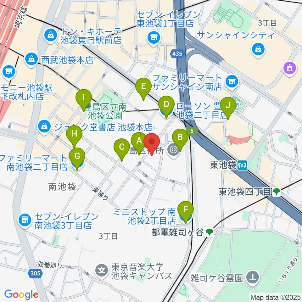 ウインズミュージックスクール周辺のコンビニエンスストア一覧地図