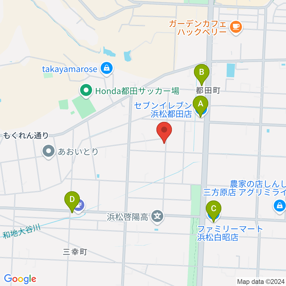 中古ピアノのヴォィテック周辺のコンビニエンスストア一覧地図