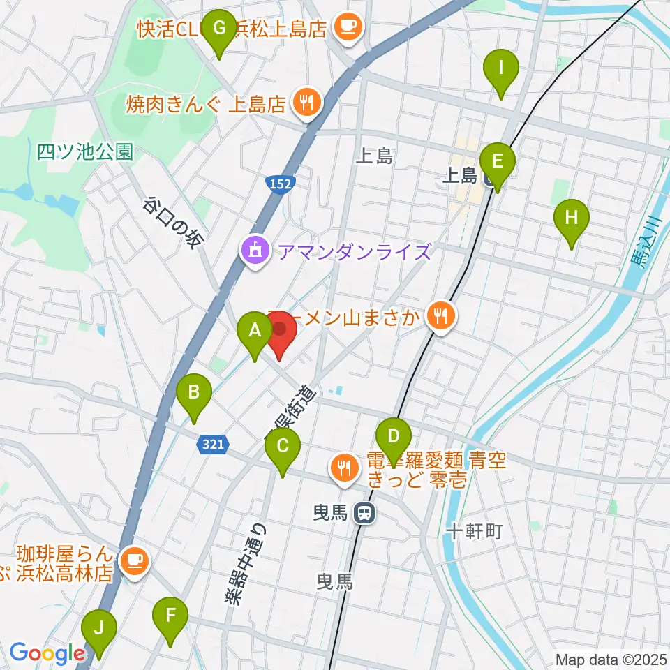 ハーモニカの昭和楽器製造周辺のコンビニエンスストア一覧地図
