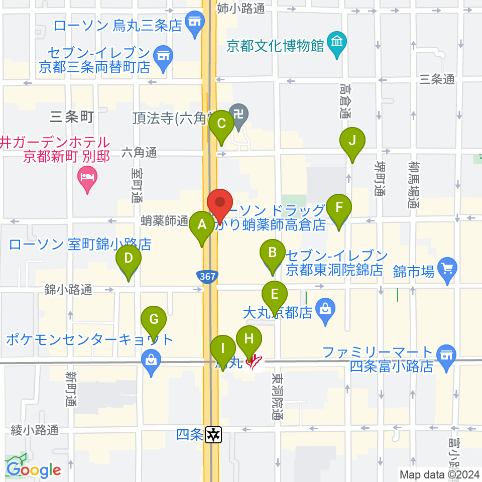 AKKUN’S周辺のコンビニエンスストア一覧地図