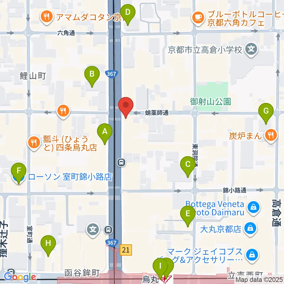 AKKUN’S周辺のコンビニエンスストア一覧地図