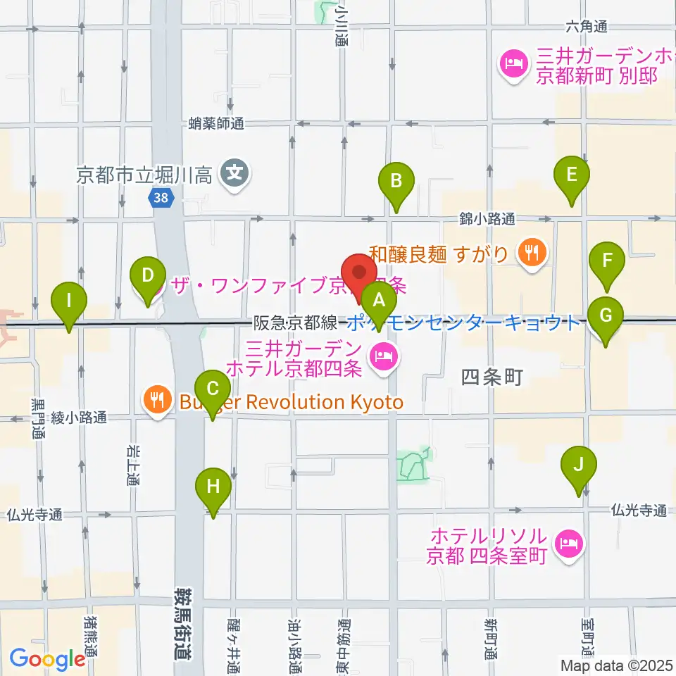 マルコ・ストリングス周辺のコンビニエンスストア一覧地図