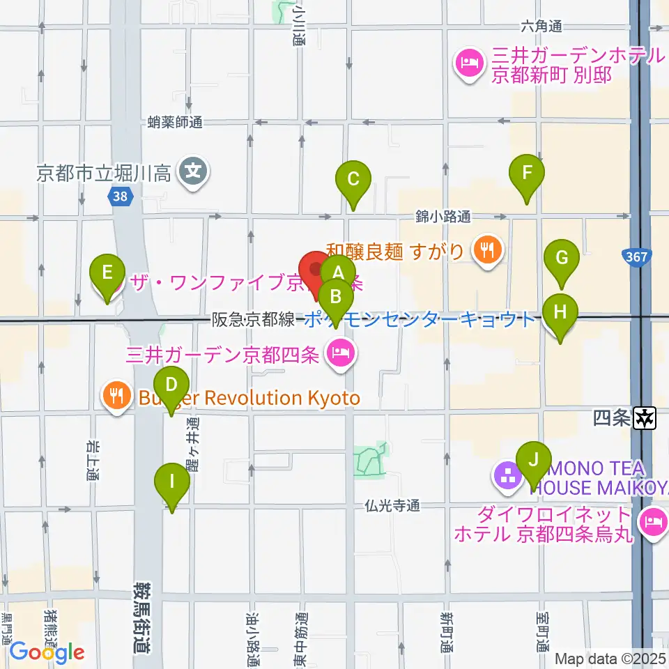 マルコ・ストリングス周辺のコンビニエンスストア一覧地図