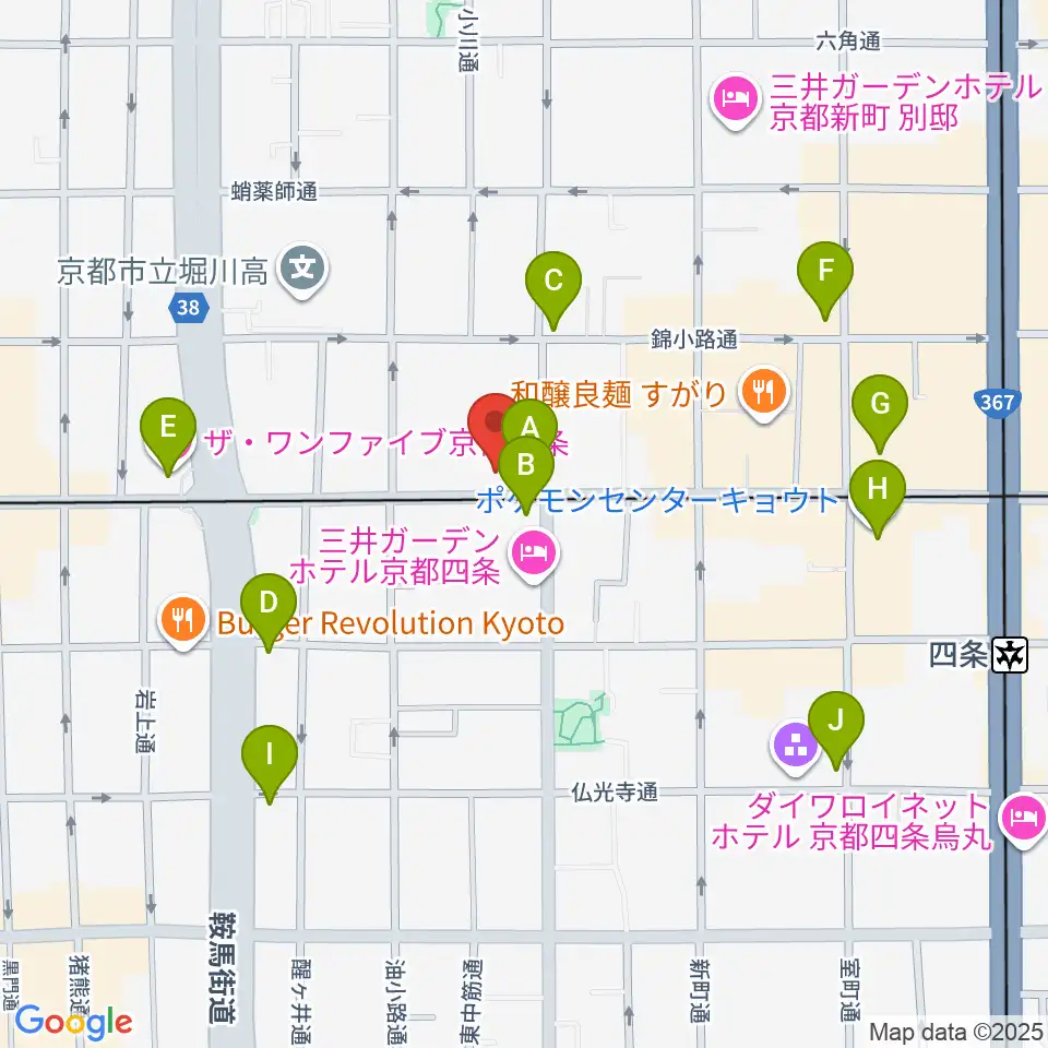 マルコ・ストリングス周辺のコンビニエンスストア一覧地図