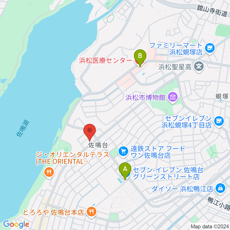 足立楽器店周辺のコンビニエンスストア一覧地図