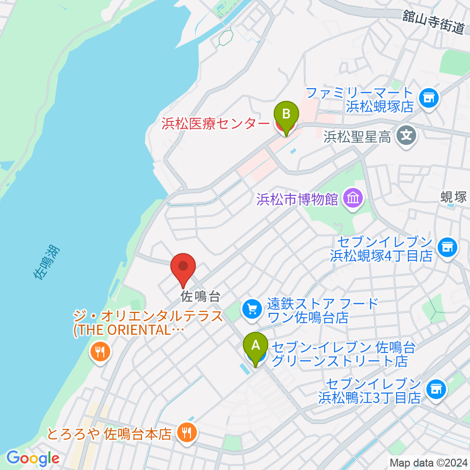 足立楽器店周辺のコンビニエンスストア一覧地図