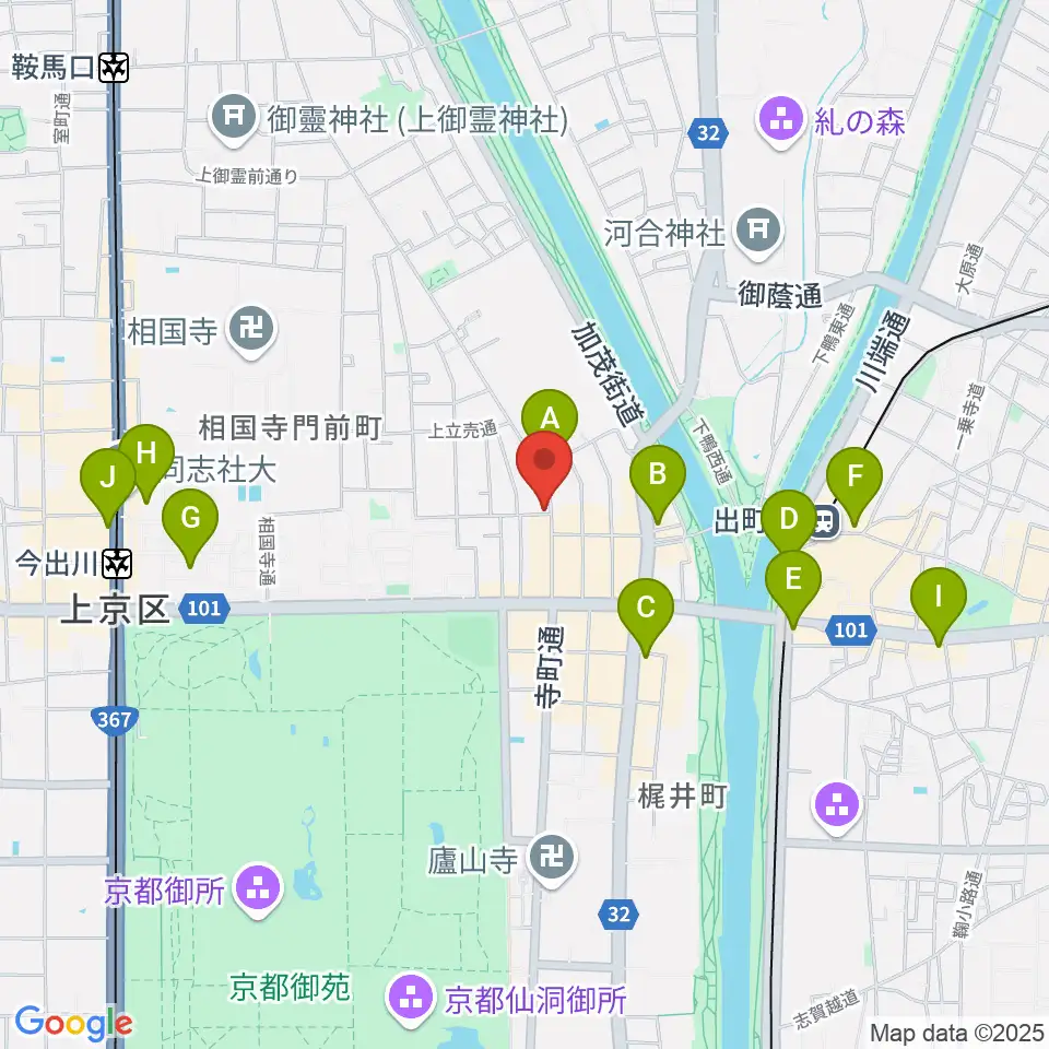 イチイヒロキ Violin Shop周辺のコンビニエンスストア一覧地図